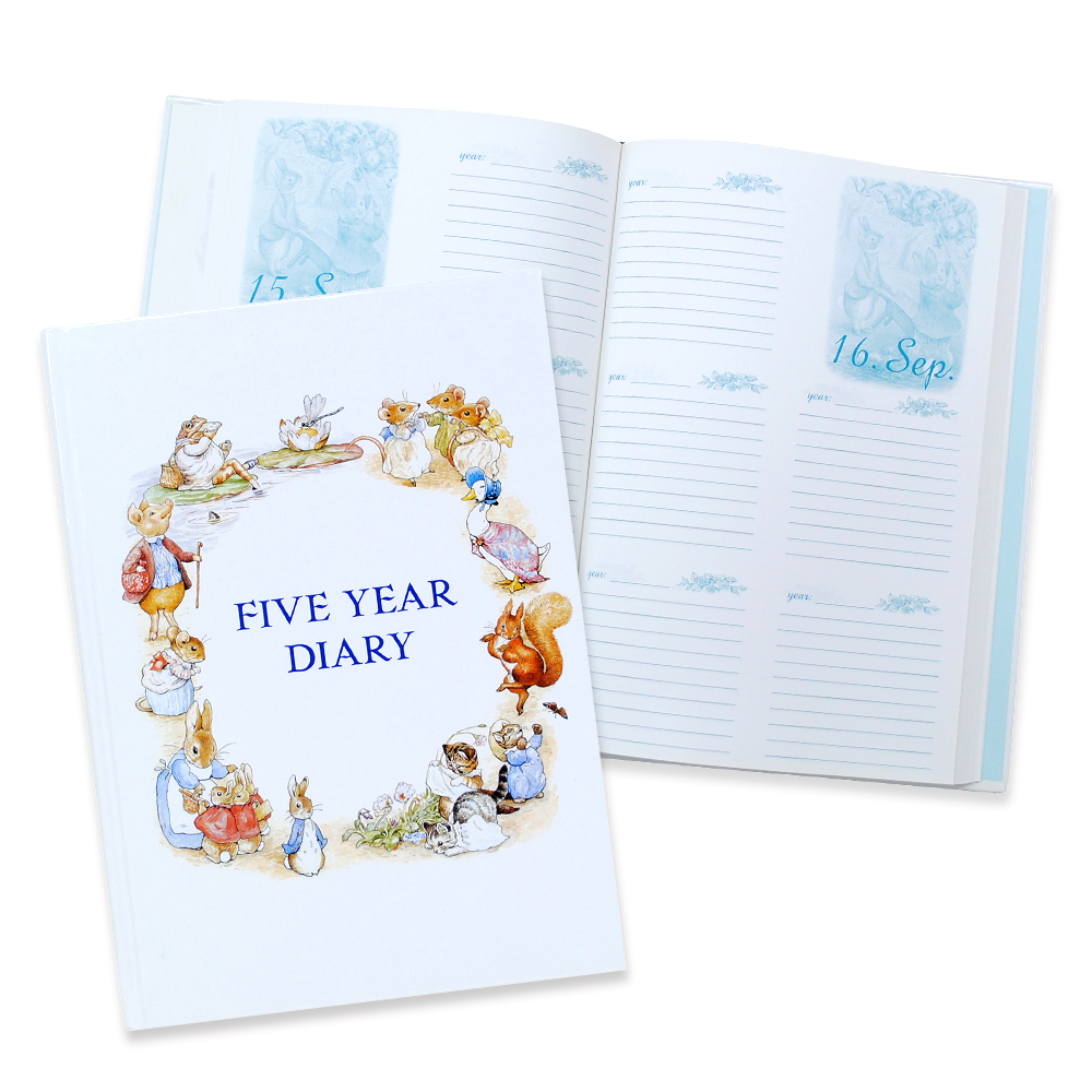 5年日記 ピーターラビット 名入れ通販のディアカーズ