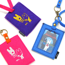 D-fel 刺繍カードケース＆ラゲッジタグセット-リサとガスパール