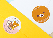 丸形アドレスシール2シートセット-リラックマ